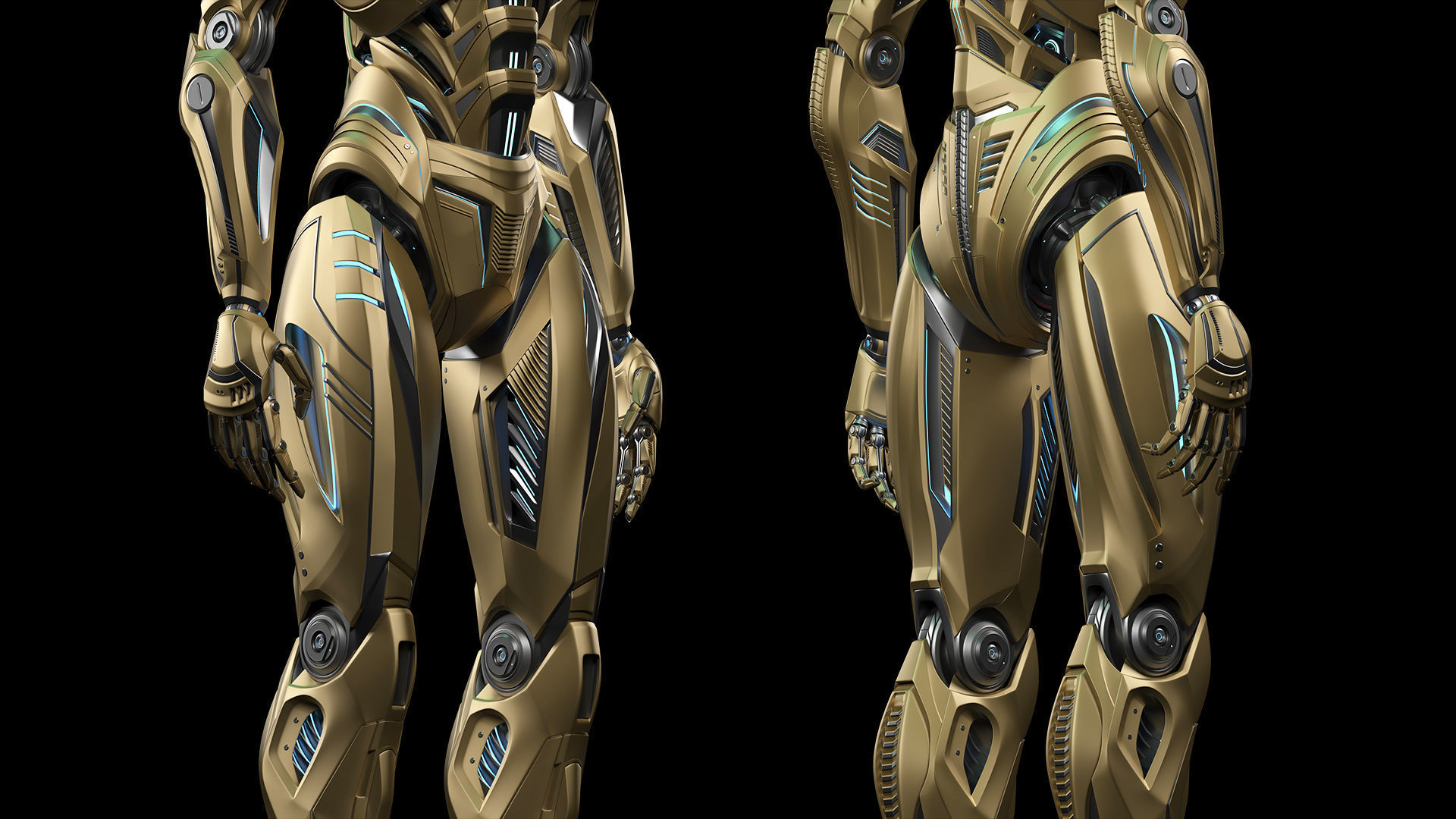 ROBOT ALIEN MECH - RIGGED - ADVANCED EDITION 3D model_3
