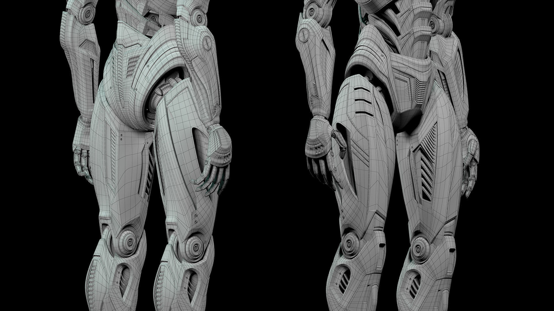 ROBOT ALIEN MECH - RIGGED - ADVANCED EDITION 3D model_9