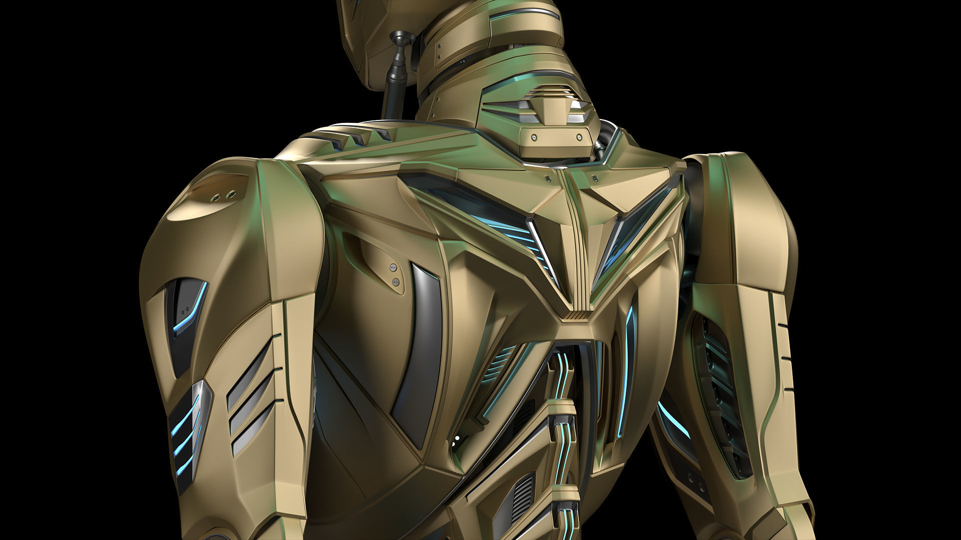 ROBOT ALIEN MECH - RIGGED - ADVANCED EDITION 3D model_19
