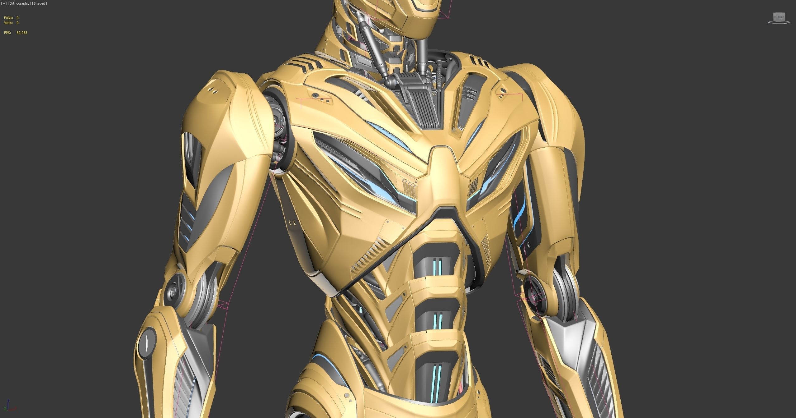 ROBOT ALIEN MECH - RIGGED - ADVANCED EDITION 3D model_22