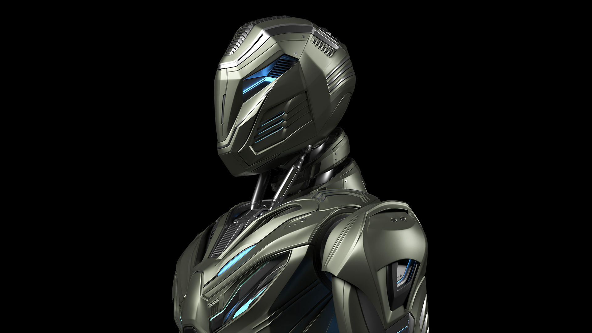 ROBOT ALIEN MECH - RIGGED - ADVANCED EDITION 3D model_13