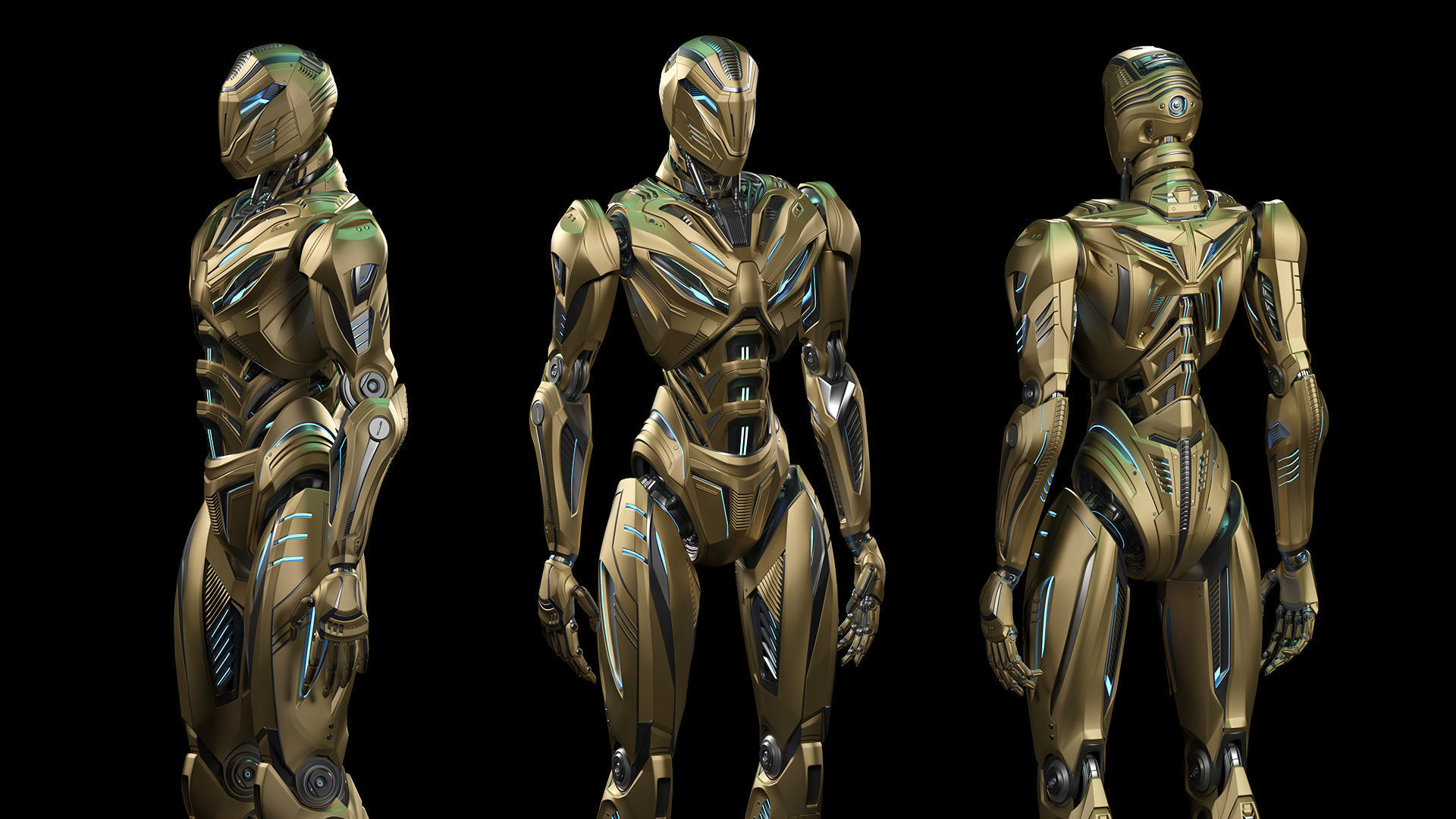 ROBOT ALIEN MECH - RIGGED - ADVANCED EDITION 3D model_6