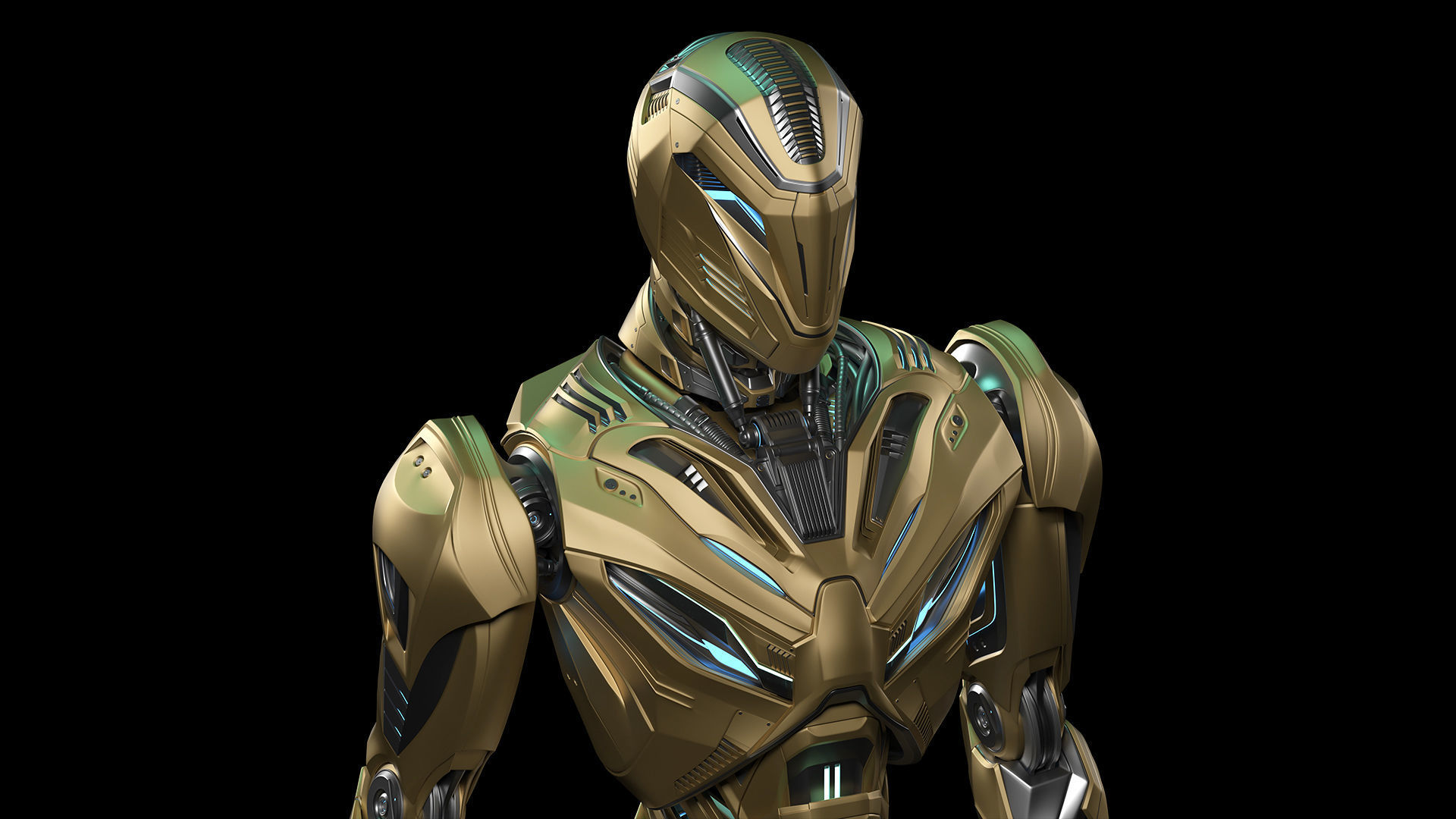 ROBOT ALIEN MECH - RIGGED - ADVANCED EDITION 3D model_12