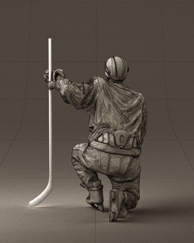 Hockey player in blue jersey 0894 3D model_30