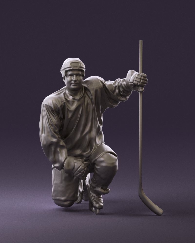 Hockey player in blue jersey 0894 3D model_23