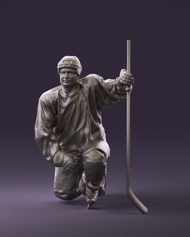 Hockey player in blue jersey 0894 3D model_22