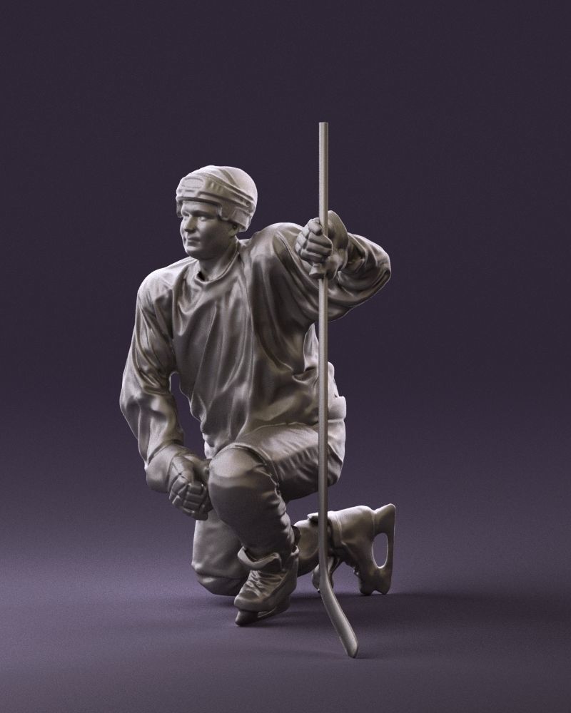 Hockey player in blue jersey 0894 3D model_21