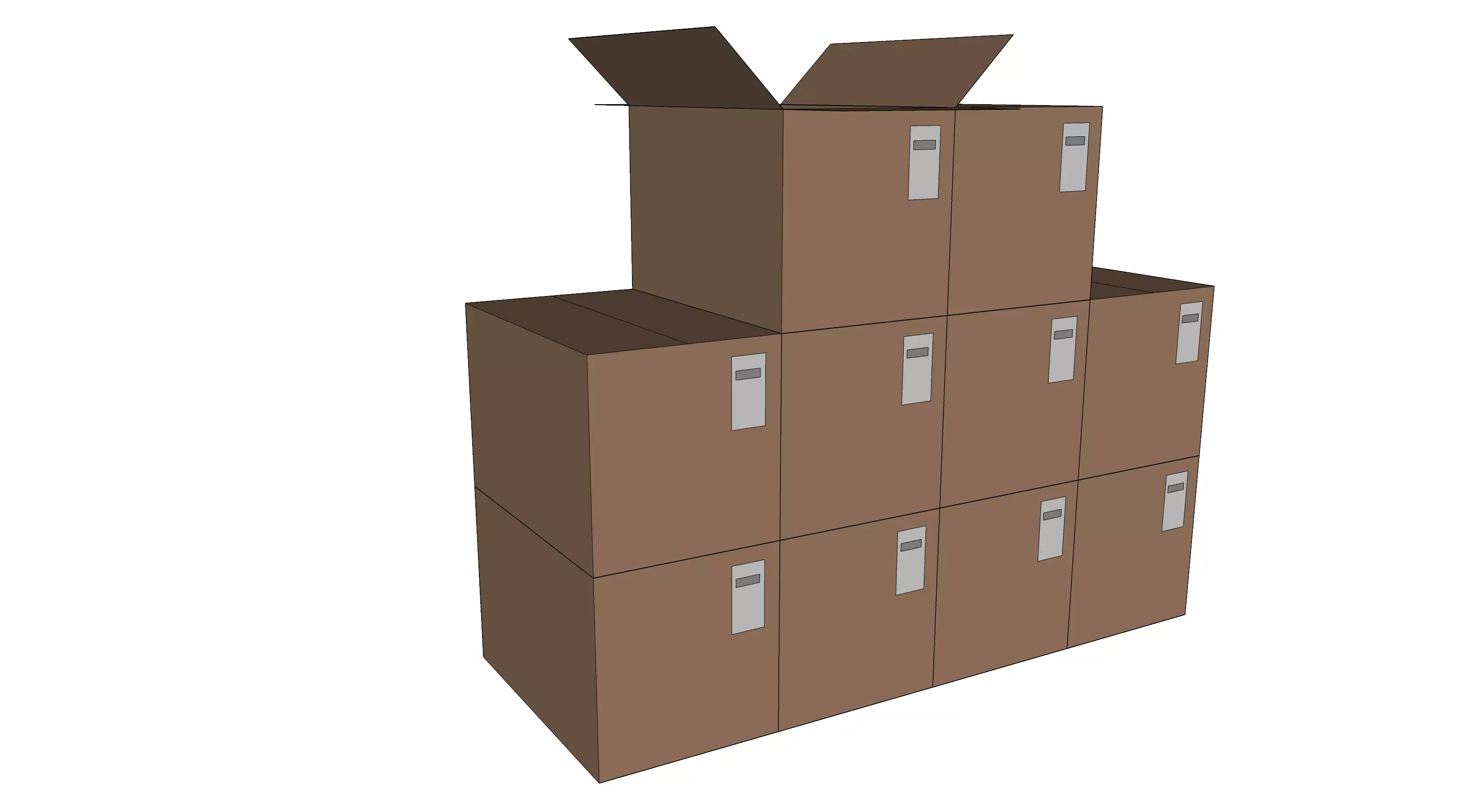 04 MULTIPLE BOX ITEM INTERIOR MISCELLANEOUS EXTRA Free low-poly 3D model_0