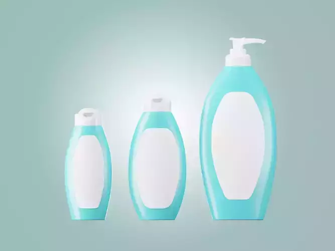Garnier Body Lotion 3 Bottle 120 150 400 ml 3D model