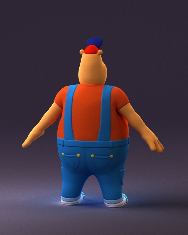 Humanoid man rhino 0885 3D Print Ready 3D print model_18