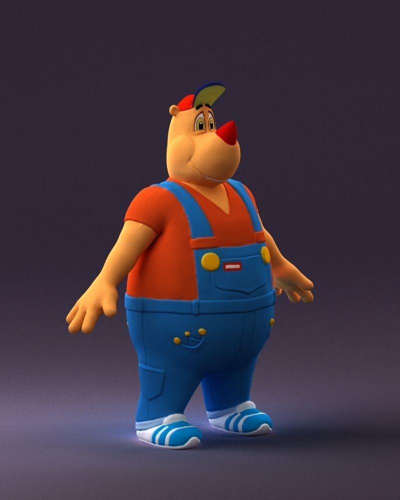 Humanoid man rhino 0885 3D Print Ready 3D print model_15