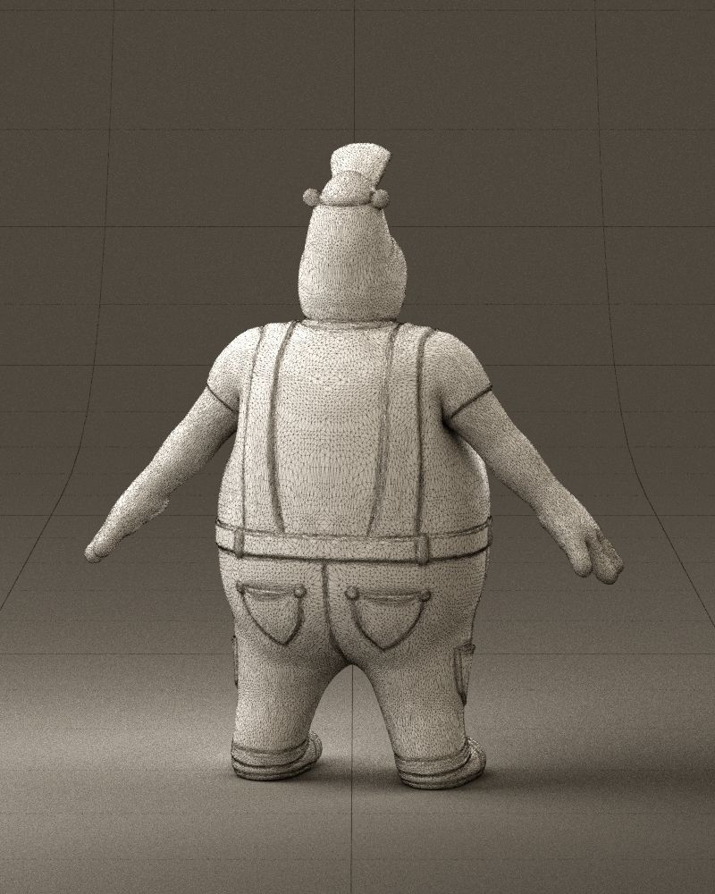 Humanoid man rhino 0885 3D Print Ready 3D print model_30