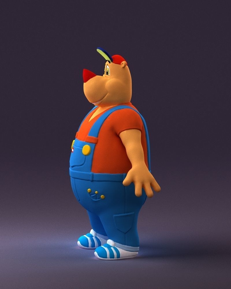 Humanoid man rhino 0885 3D Print Ready 3D print model_21