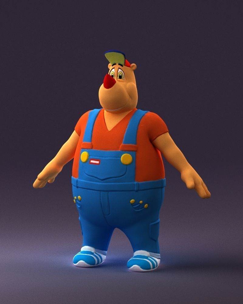 Humanoid man rhino 0885 3D Print Ready 3D print model_23