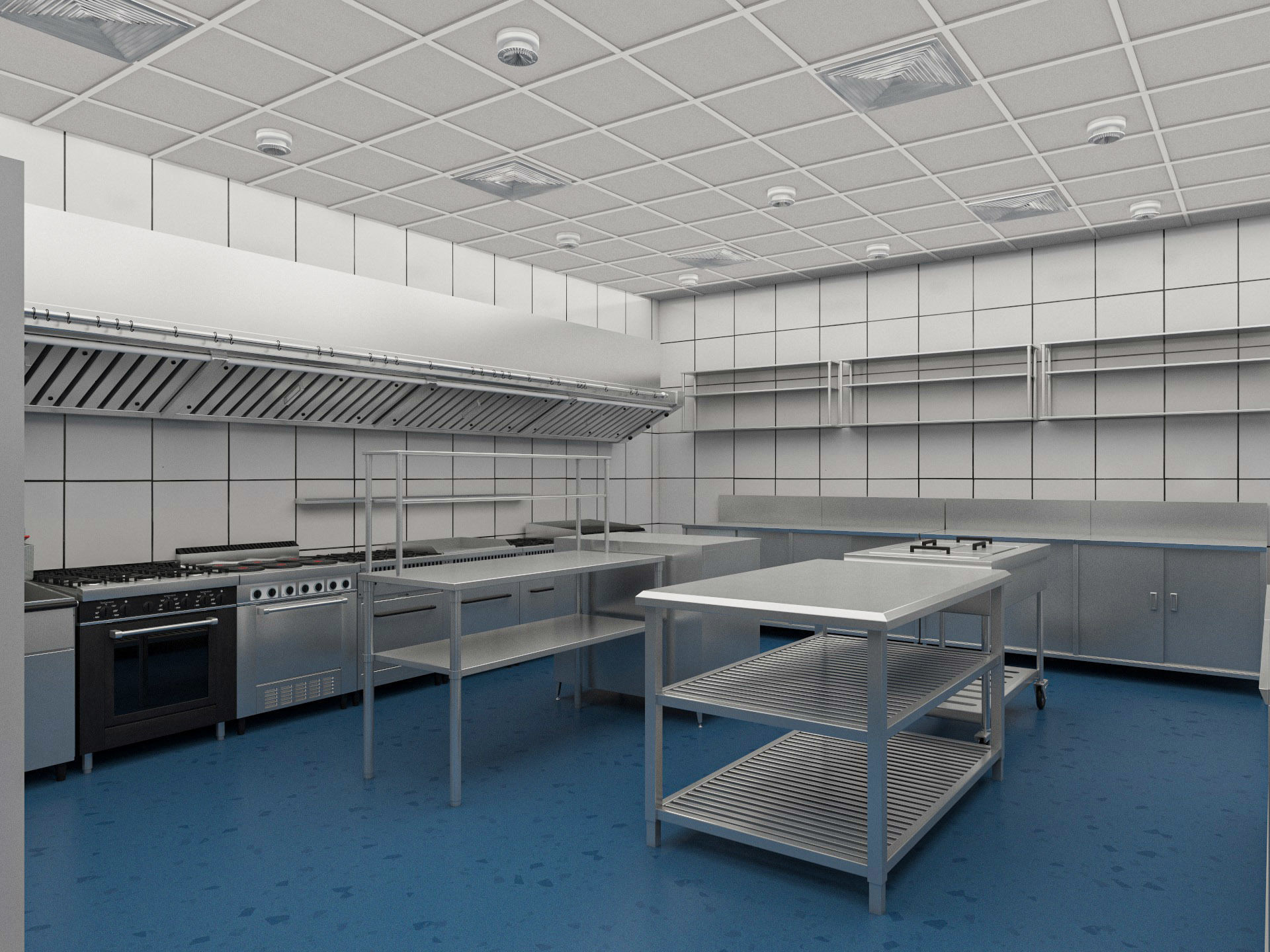 Commercial Kitchen 7 3D model_5