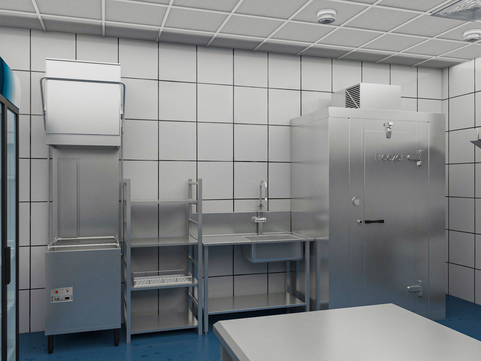 Commercial Kitchen 7 3D model_7