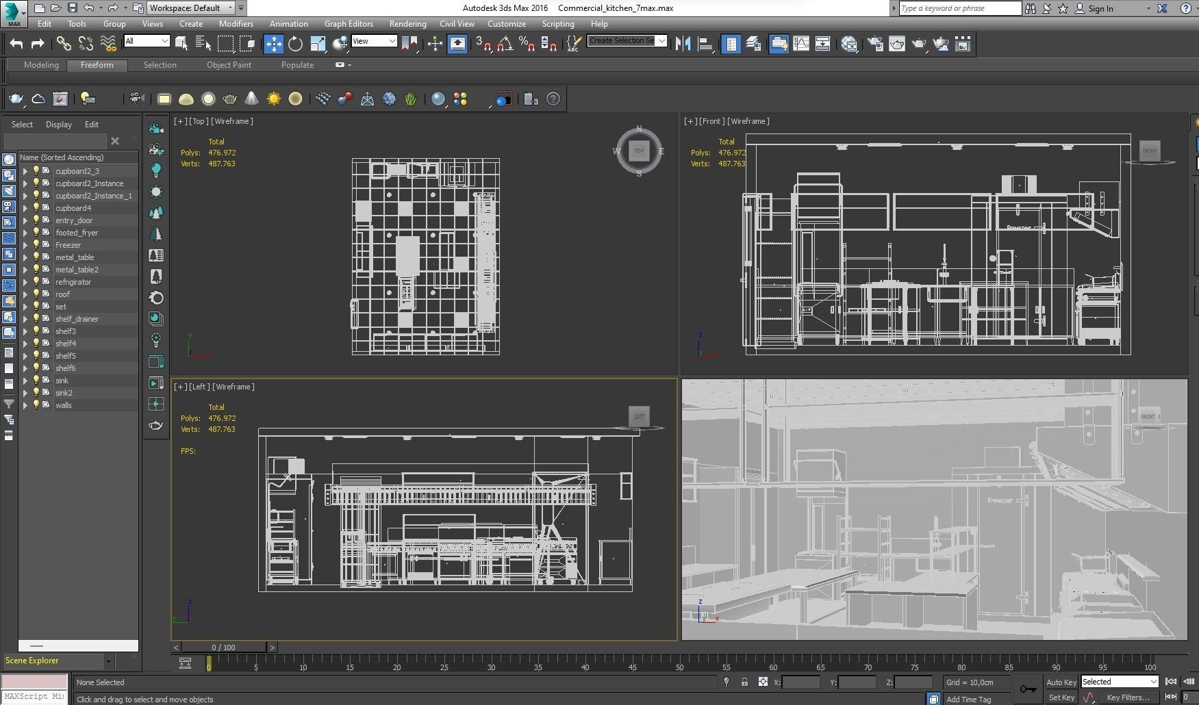 Commercial Kitchen 7 3D model_18