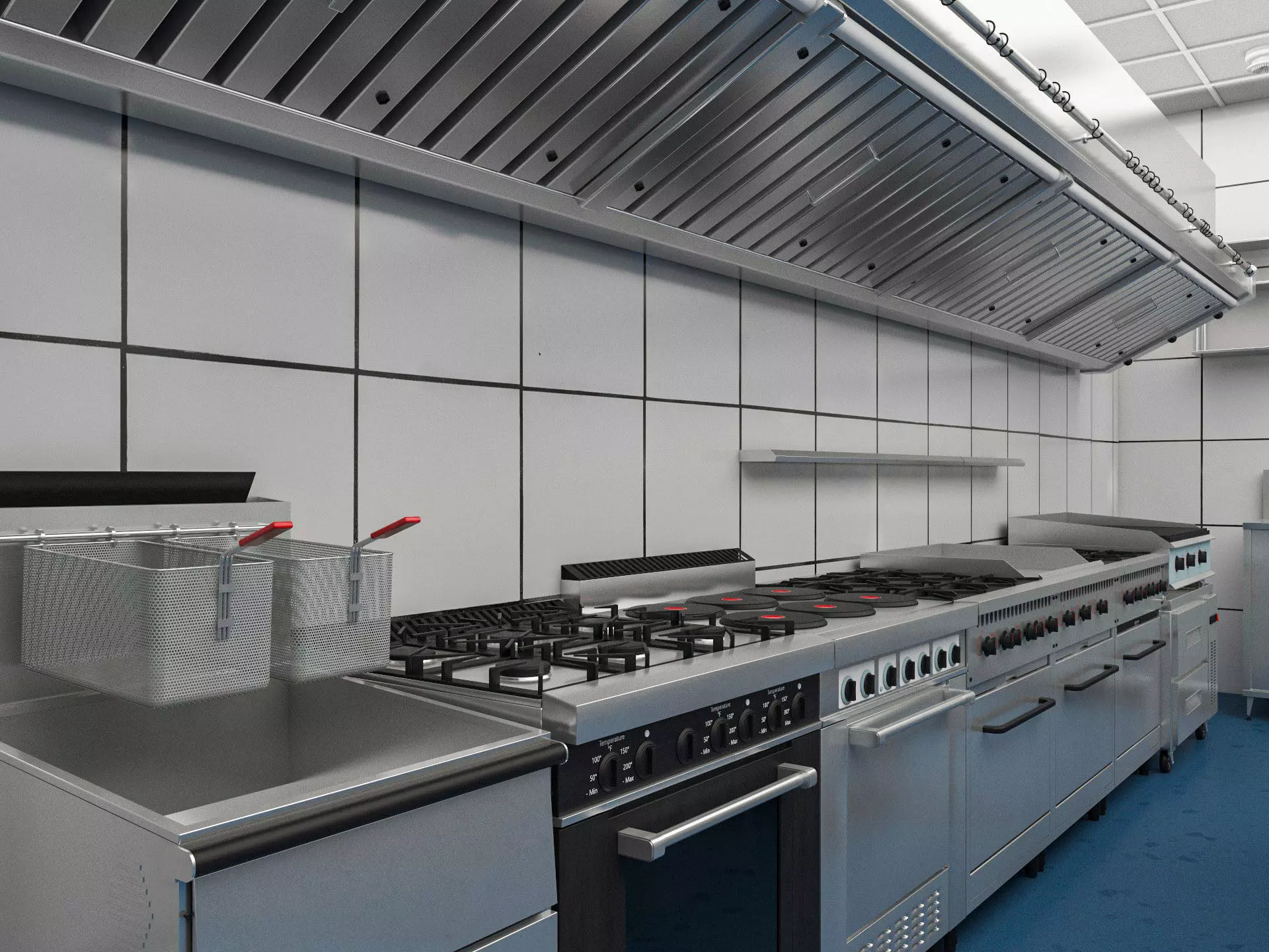 Commercial Kitchen 7 3D model_0