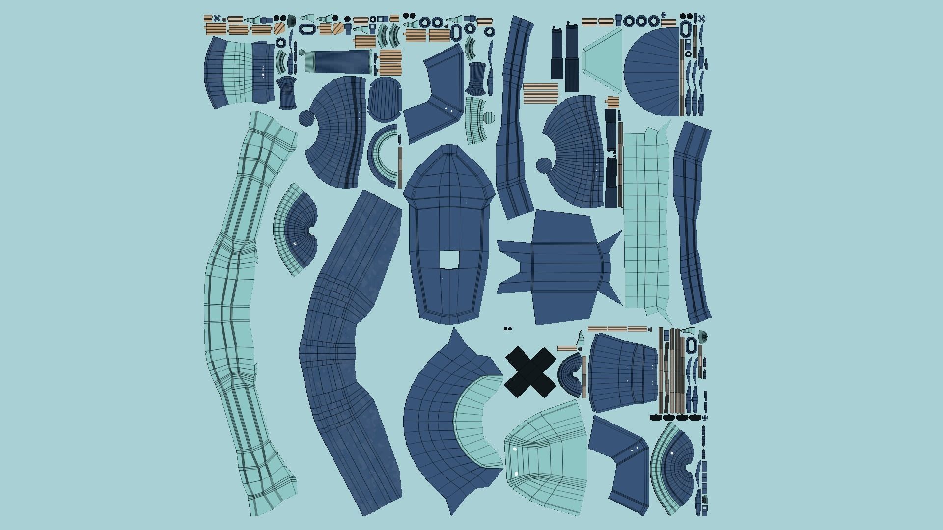 10 Cartoon Airships Collection - Low Poly Ship _69