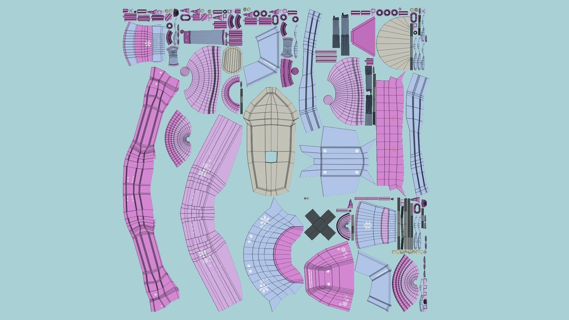 10 Cartoon Airships Collection - Low Poly Ship _64