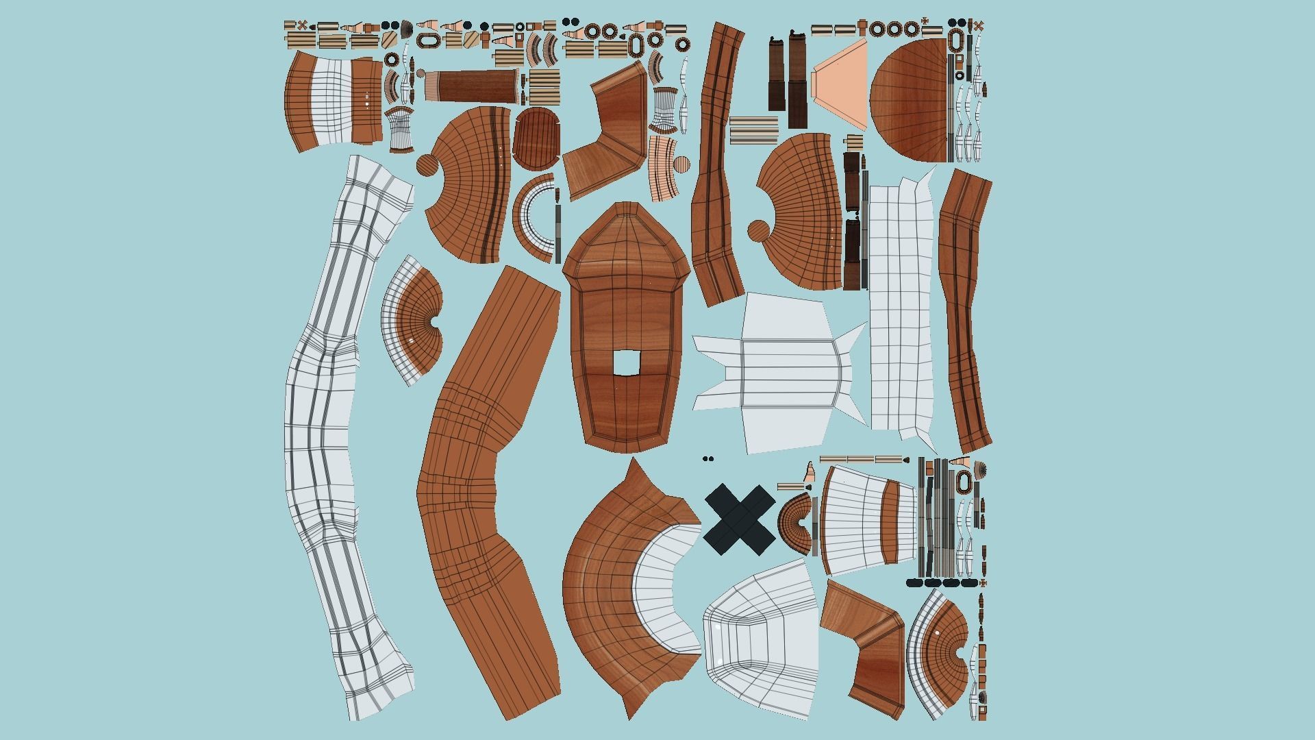 10 Cartoon Airships Collection - Low Poly Ship _100