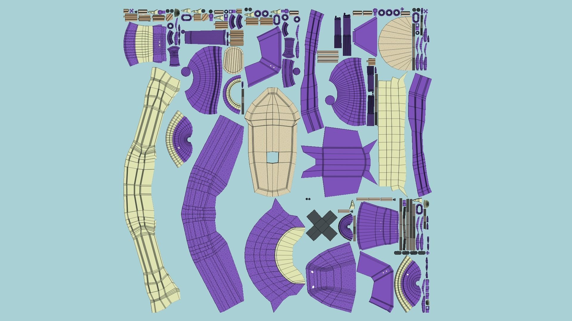 10 Cartoon Airships Collection - Low Poly Ship _73