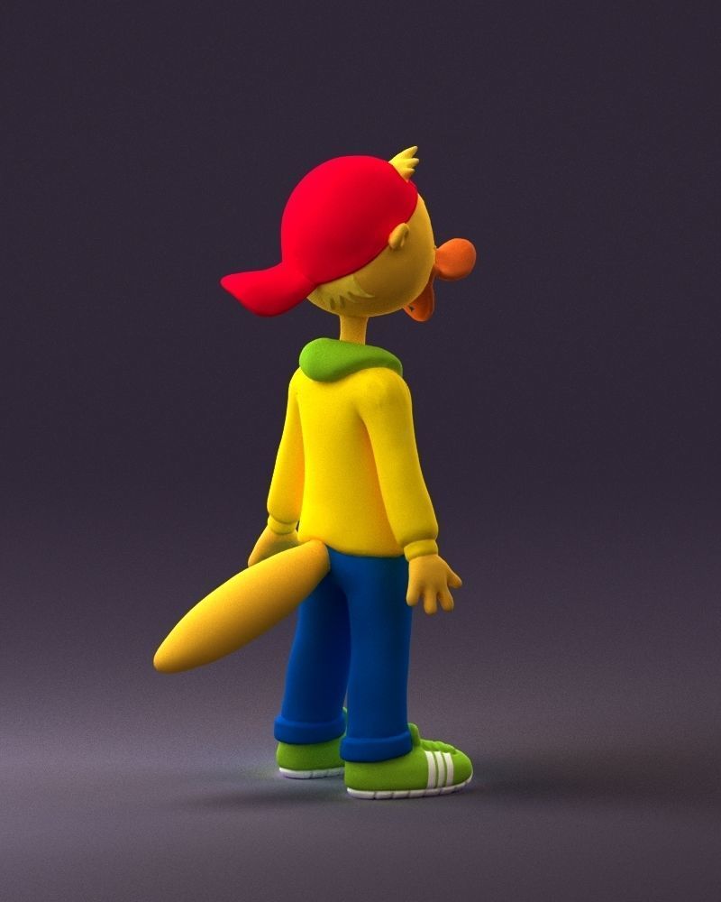 Humanoid platypus 0886 3D Print Ready 3D print model_17