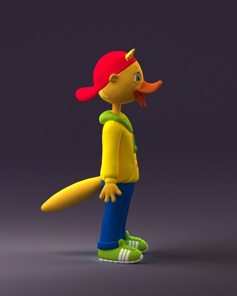 Humanoid platypus 0886 3D Print Ready 3D print model_16