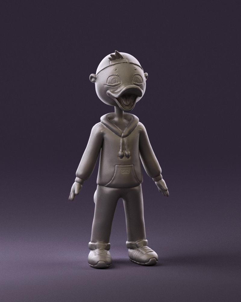 Humanoid platypus 0886 3D Print Ready 3D print model_2