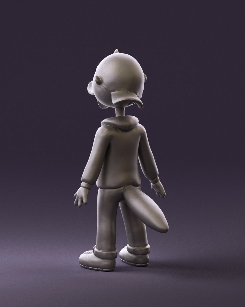 Humanoid platypus 0886 3D Print Ready 3D print model_7