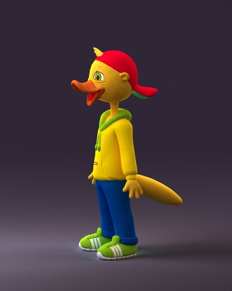Humanoid platypus 0886 3D Print Ready 3D print model_21