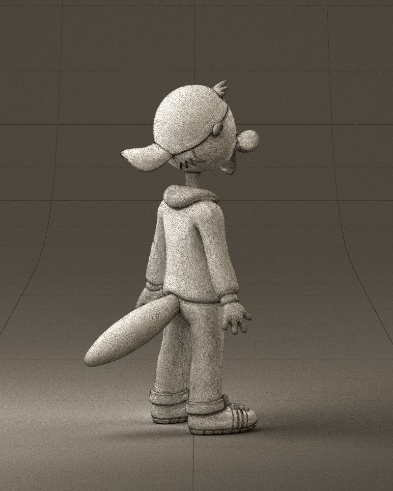 Humanoid platypus 0886 3D Print Ready 3D print model_29