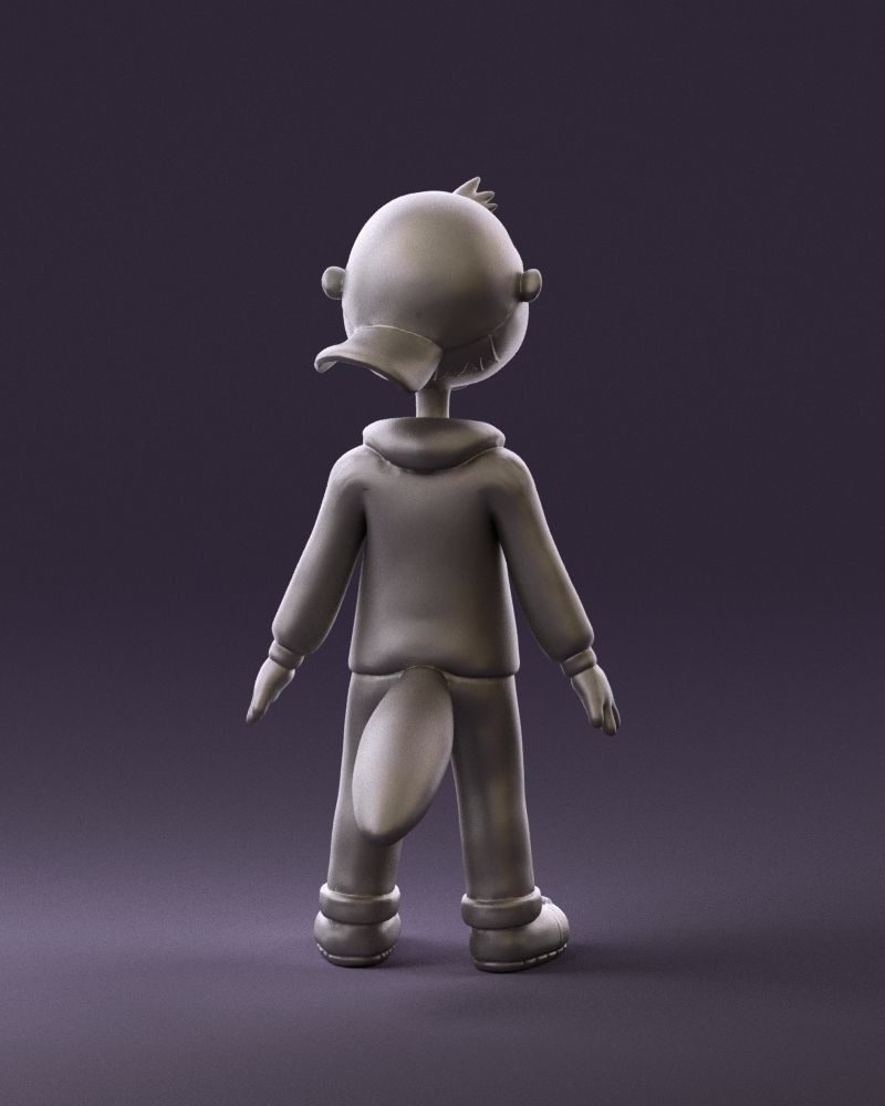 Humanoid platypus 0886 3D Print Ready 3D print model_6