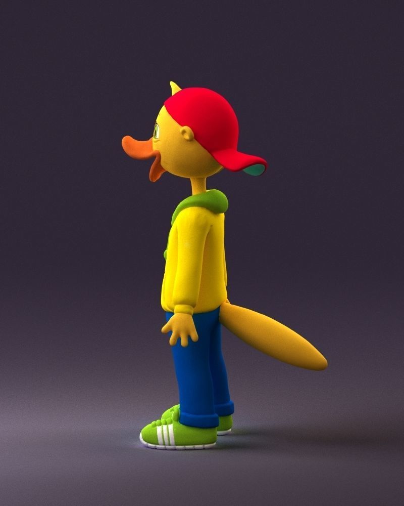 Humanoid platypus 0886 3D Print Ready 3D print model_20