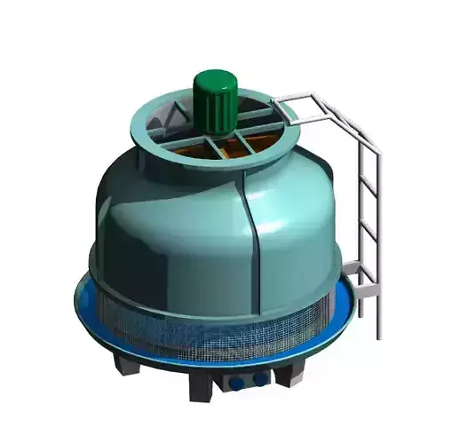 MEP-01-Cooling Tower- Revit Family -  3D model