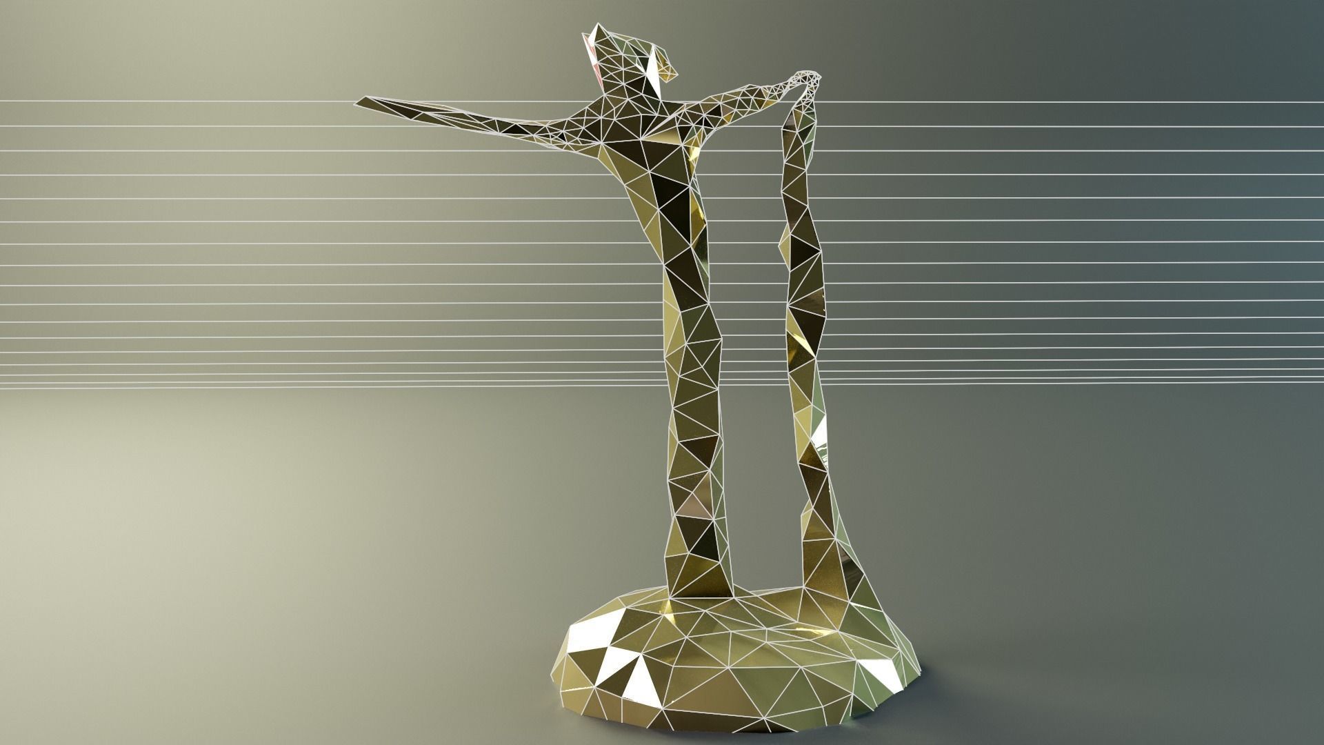 Geo Man Art Low-poly 3D model_21