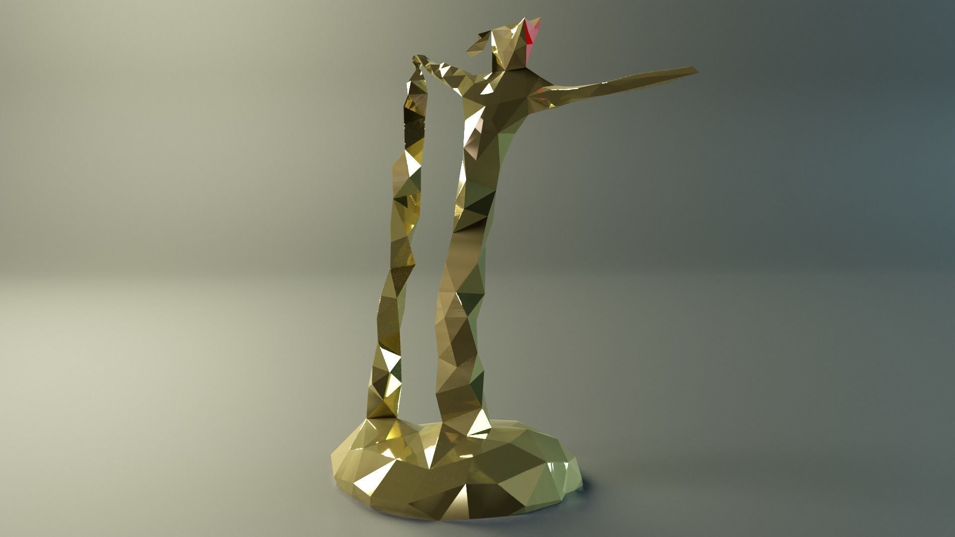 Geo Man Art Low-poly 3D model_1