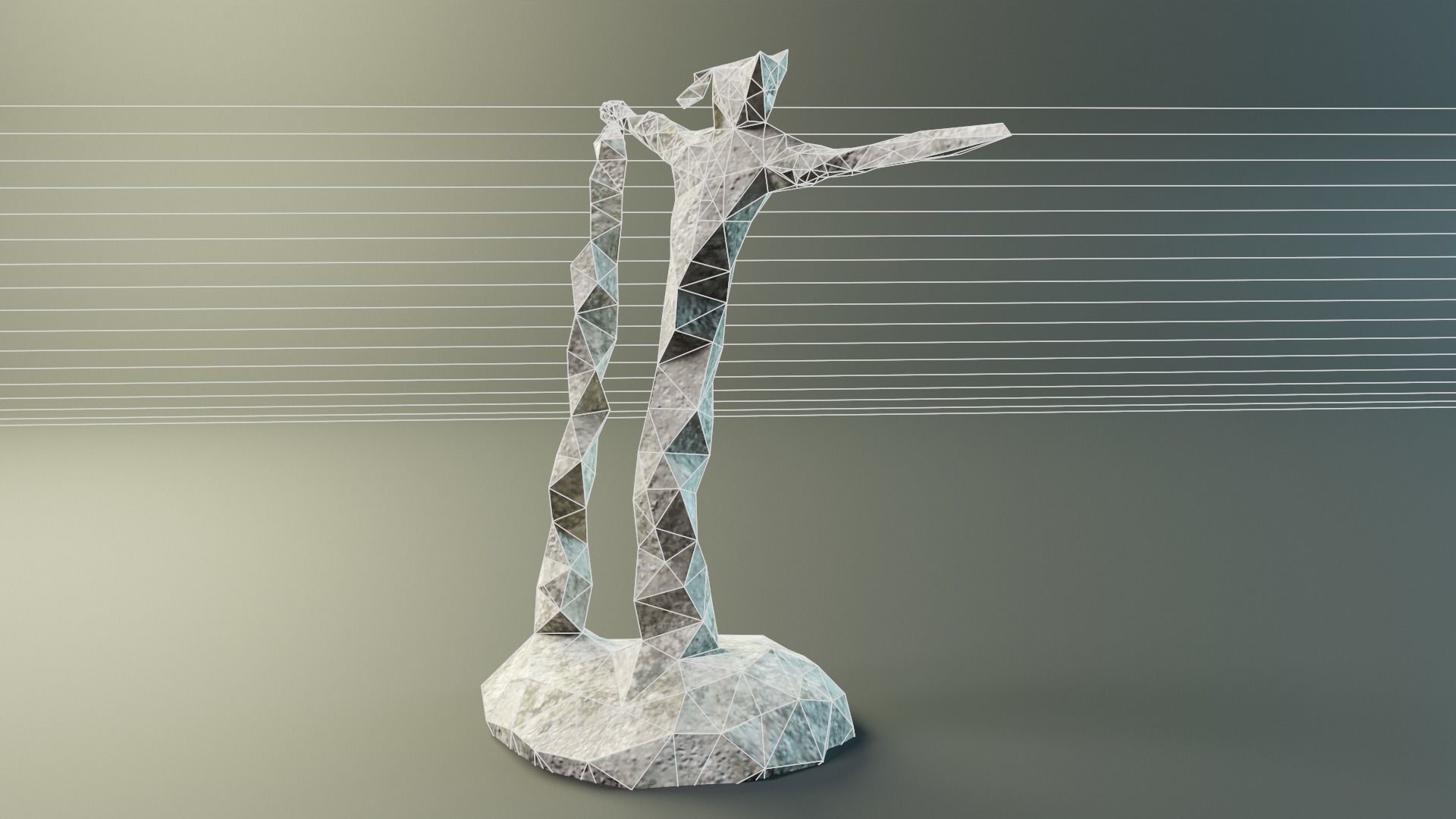 Geo Man Art Low-poly 3D model_26