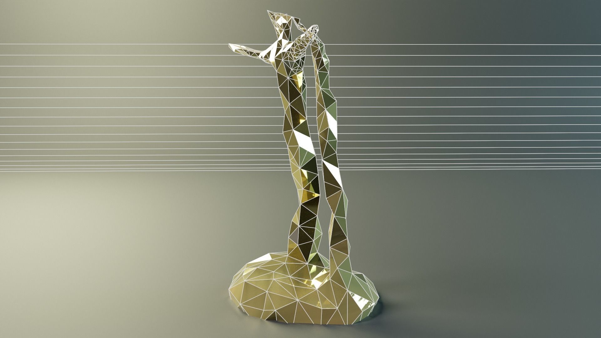 Geo Man Art Low-poly 3D model_17