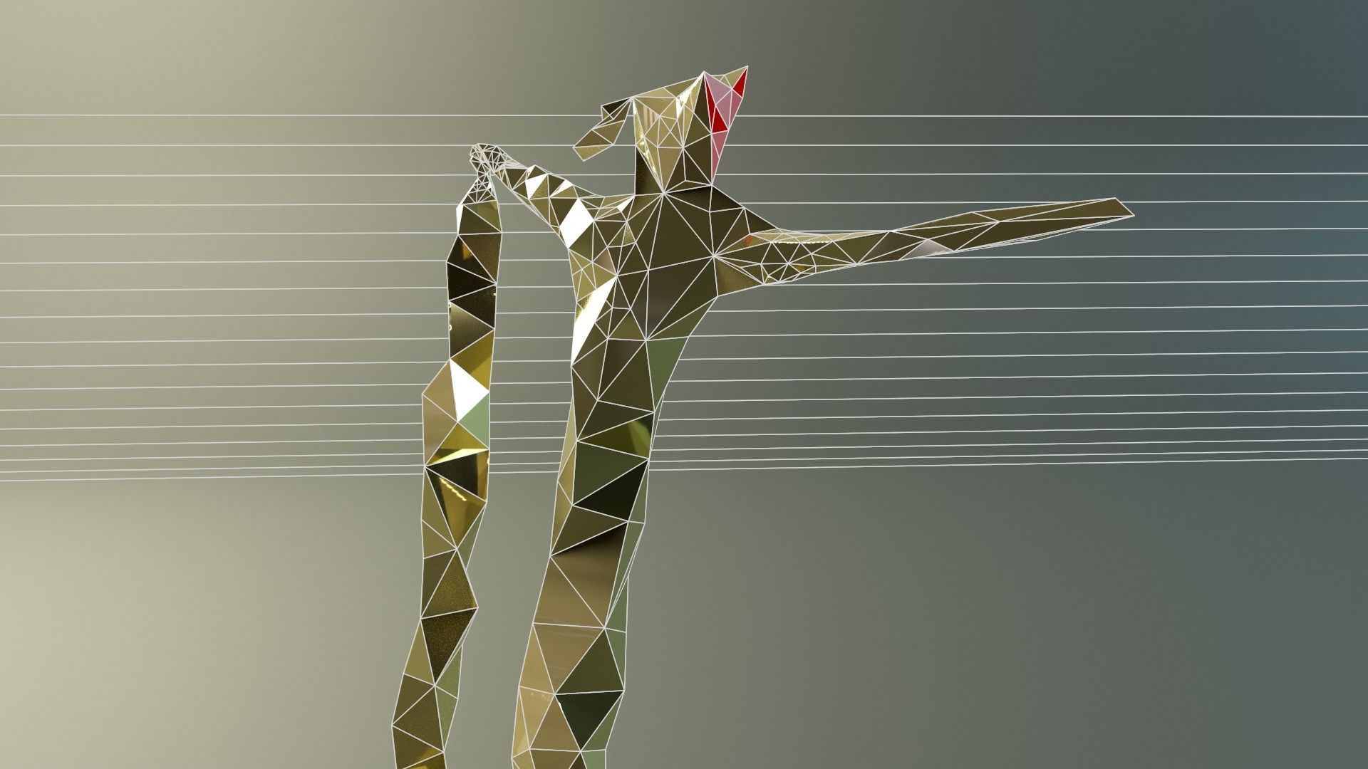 Geo Man Art Low-poly 3D model_16