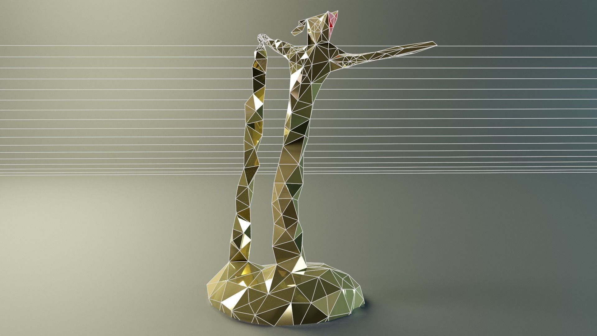 Geo Man Art Low-poly 3D model_19