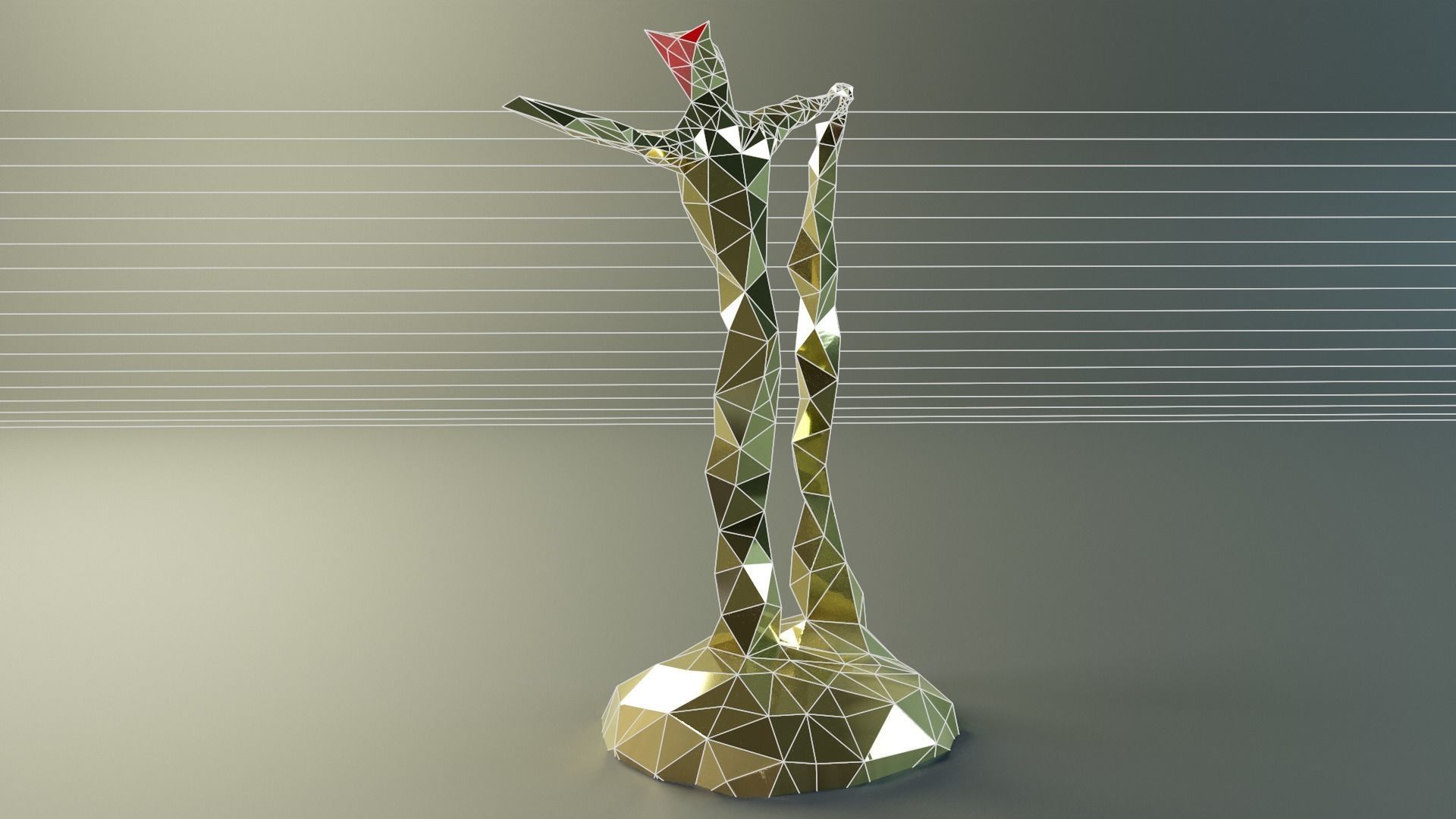 Geo Man Art Low-poly 3D model_18