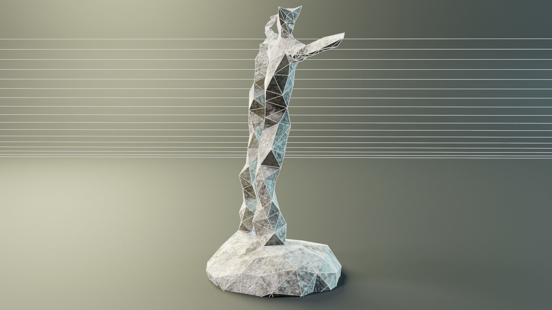 Geo Man Art Low-poly 3D model_22