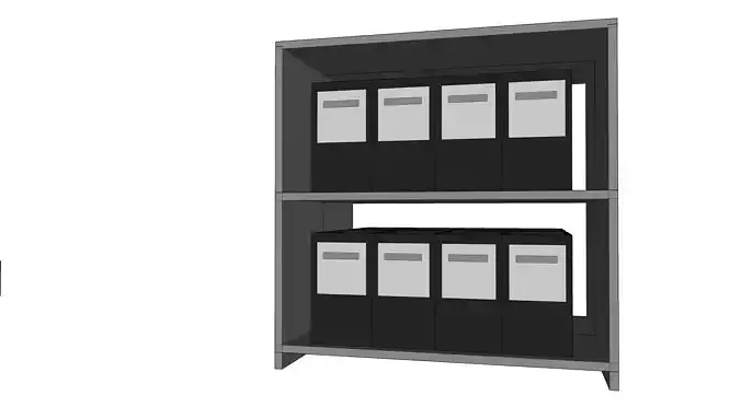 11 STACKED METAL CONTAINER ITEM INTERIOR MISCELLANEOUS EXTRA