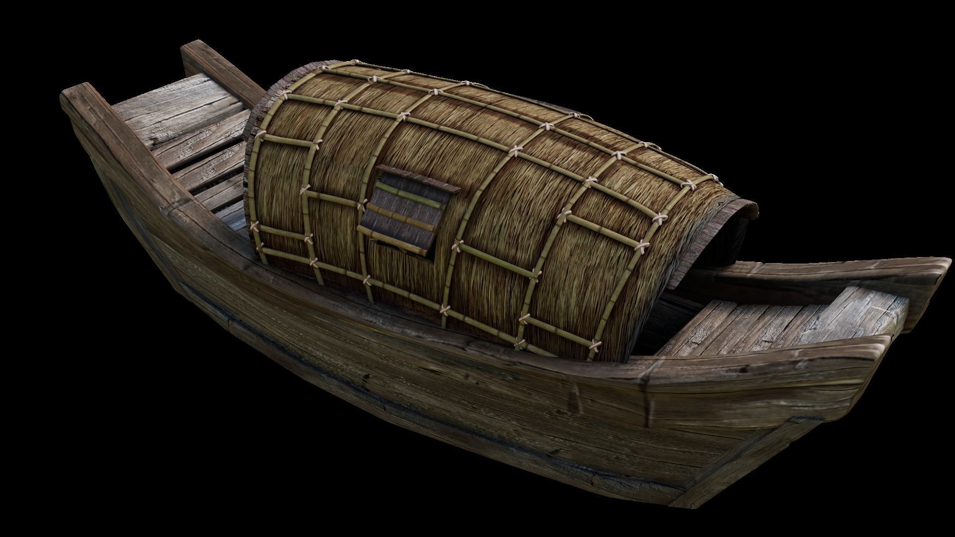 Fish Boat 3D model_1