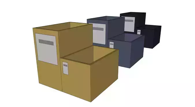 17 COLORED  METAL CONTAINER JOINED ITEMS