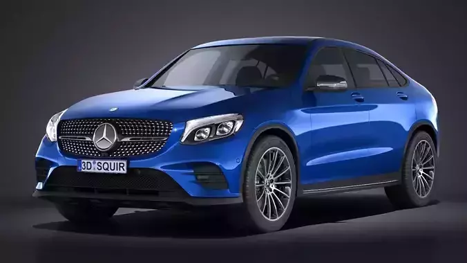 Mercedes GLC Coupe 2017 3D model