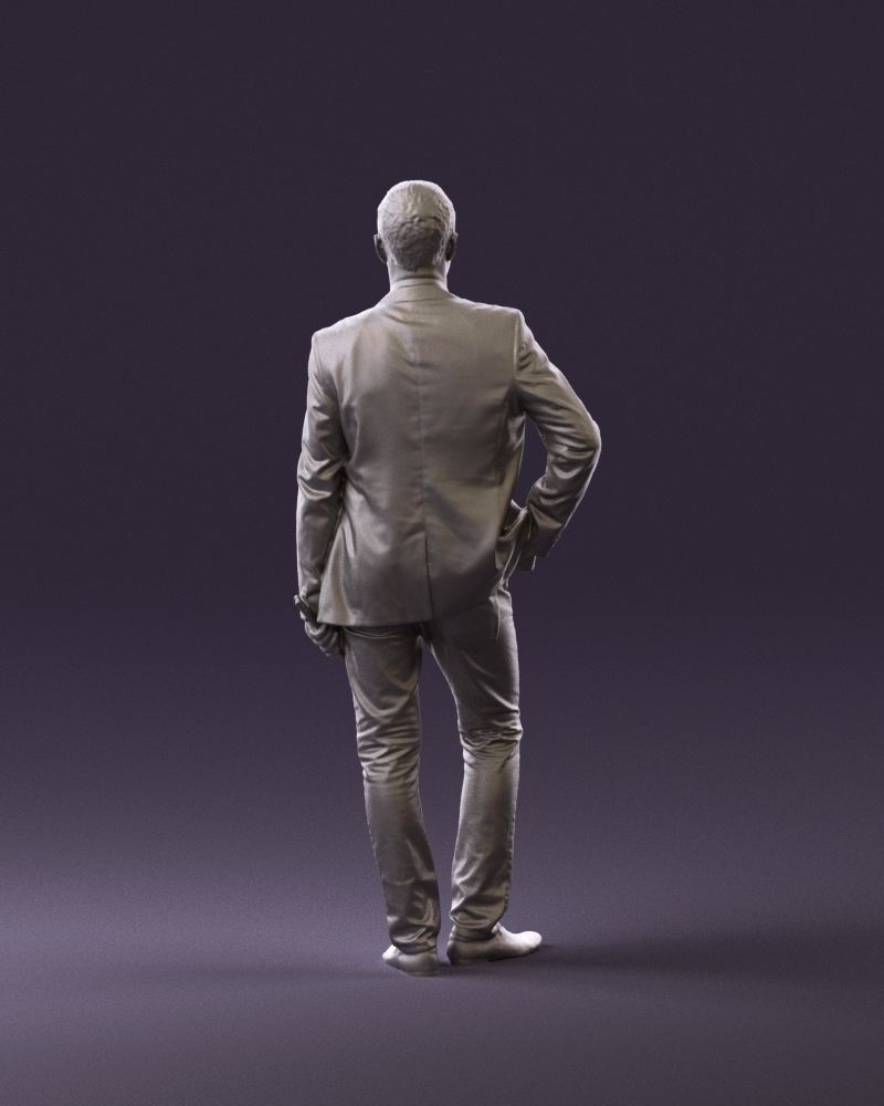 Man in suit top with drum sticks 0888 3D model_18