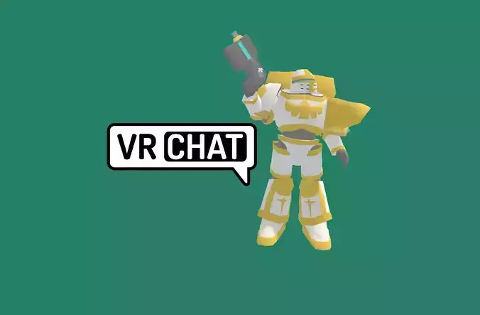 Galactic Paladin Commander Low-poly 3D model