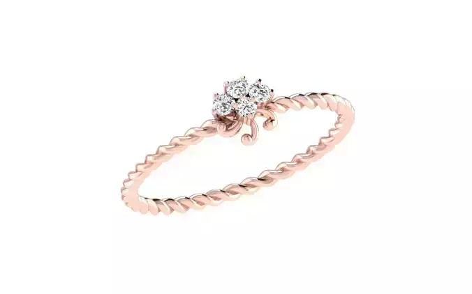 Women light weight ring 3dm stl render detail 3D print model